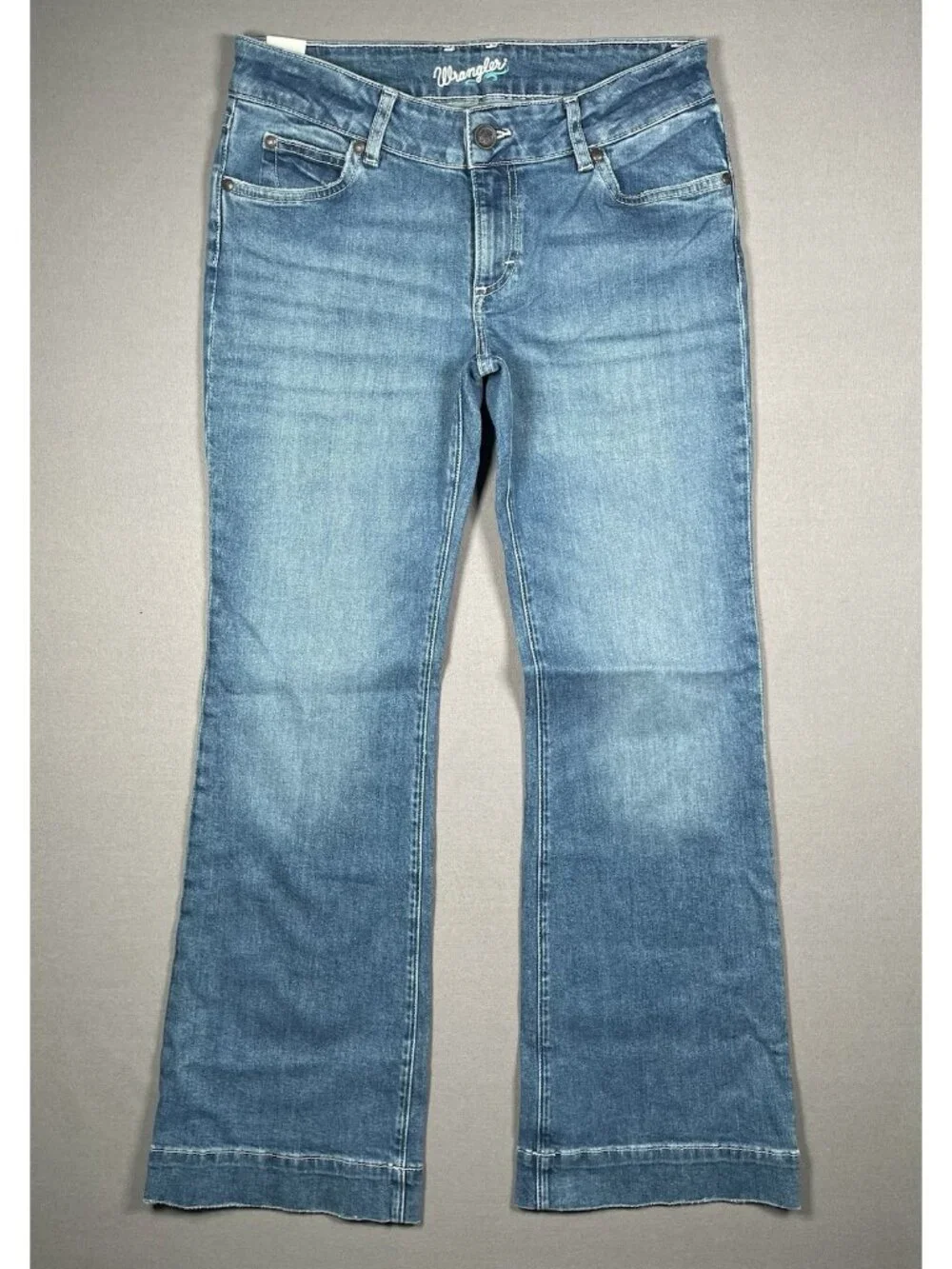 NWT Wrangler Retro Sadie Low Rise Stretch Trouser Jeans - Women Size 30/9 X 32 - Picture 1 of 16